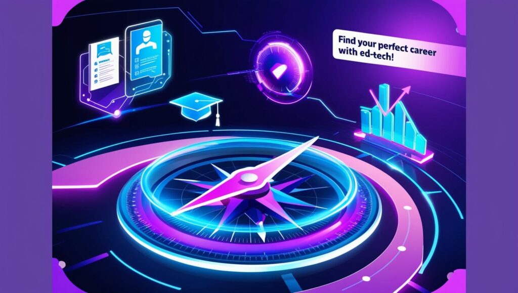 Student receiving virtual career counseling through an ed-tech platform