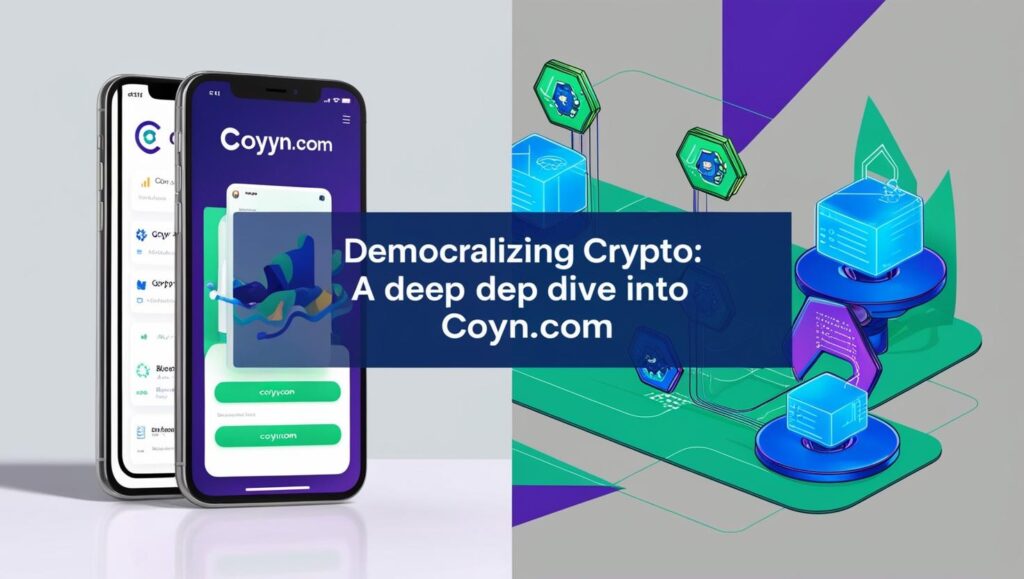 Screenshot of Coyyn.com crypto trading dashboard showcasing user-friendly interface and multiple cryptocurrency options
