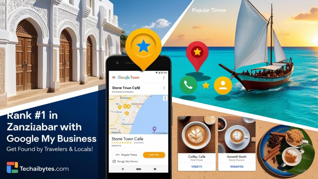 Digital marketing Zanzibar landscape with local business and tourism growth