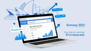 Team at Gonzay SEO agency in Australia working on digital marketing strategy for local business clients