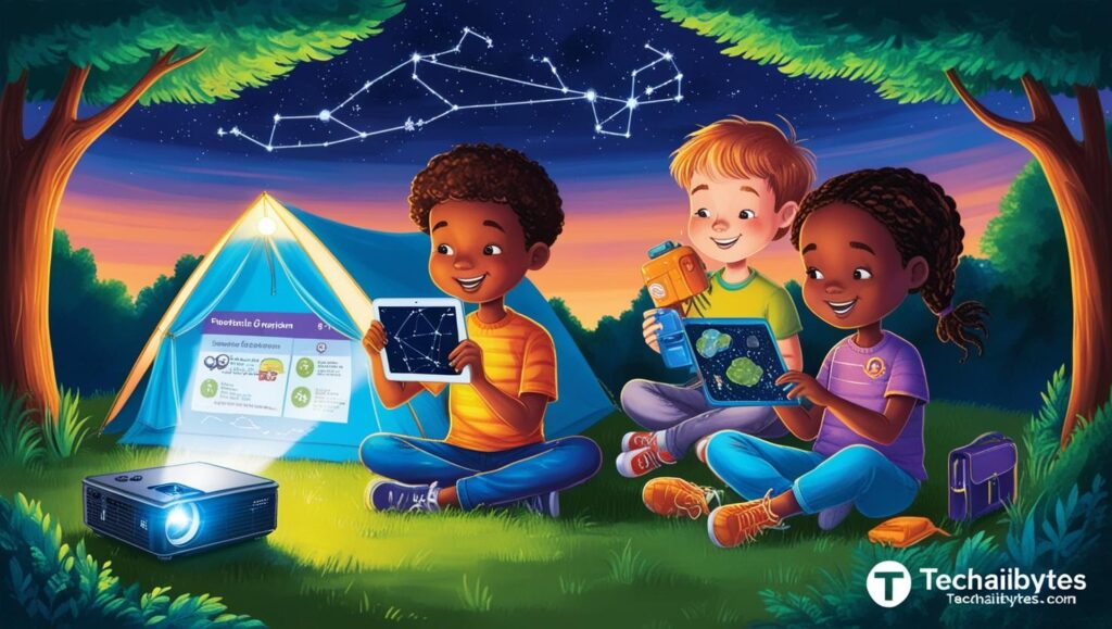 tech activities outdoor for kids