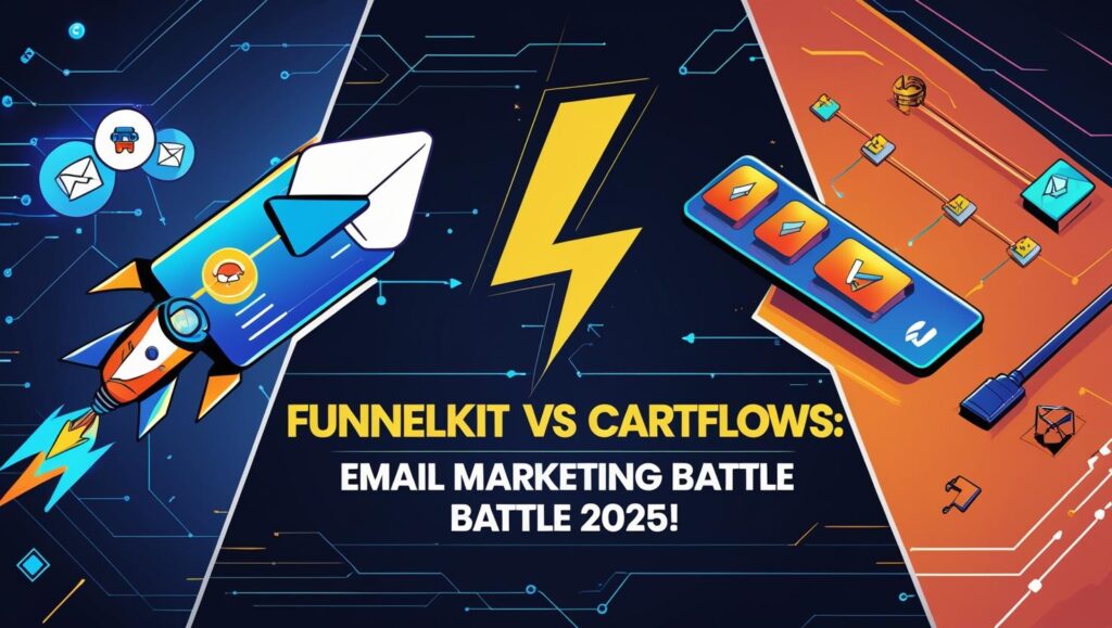 "FunnelKit vs CartFlows comparison for email marketing automation and WooCommerce integration in 2025"
