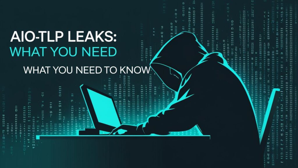 Illustration showing a digital data breach with exposed files and warning signs representing thejavasea.me leaks AIO-TLP incident