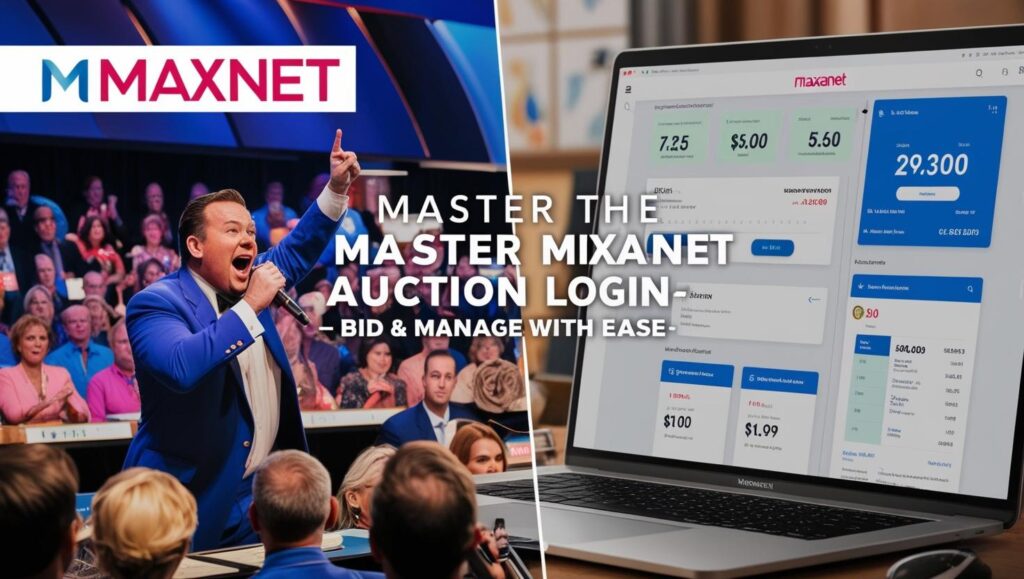 Maxanet auction dashboard showing bidding history and current auctions.